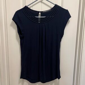 Elegant Navy Blue Women's Top